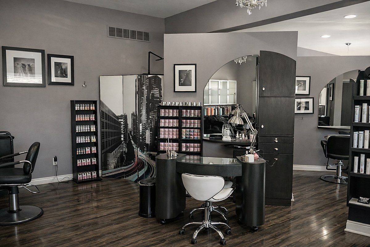 Nail and beauty station rental at Absolute Salon and Day Spa in Shelby Township MI